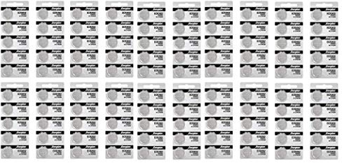 Energizer CR2032 Batteries, 3V Lithium Coin Cell 2032 Watch Battery - 100 Count