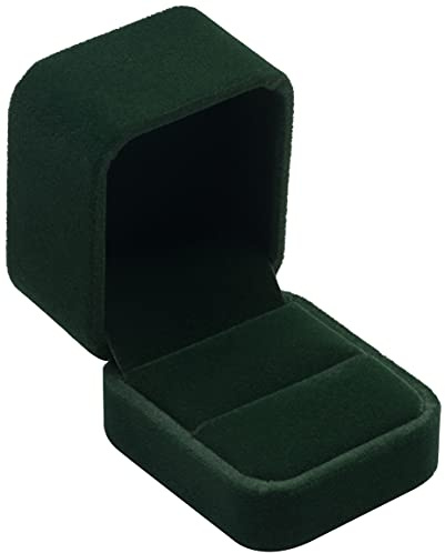 Pokofo Klassische Samt-Schmuckbox für Verlobungsringe oder Ohrringe