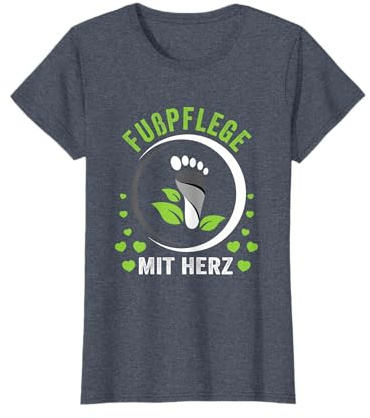 Fußpflege mit Herz Podologin Nageldesignerin T-Shirt