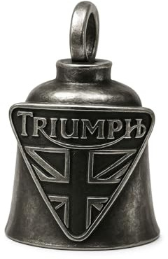 GZM Campanella Guardian Bell Triumph in Peltro Gremlin Portafortuna Moto | Made in USA | Portachiavi Regalo Biker