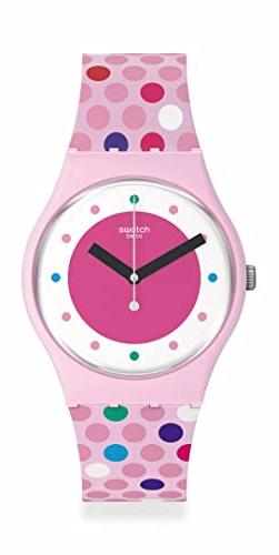 Swatch Gent Bio SO28P109 BLOWING BUBBLES Uhr, Gurt