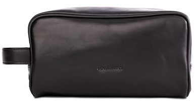 Gentleman's Kulturtasche (Black) – Ideale Aufbewahrung für Ihre Accessoires – Premium Kosmetiktasche für ihre Reise – Elegant & Handgefertigt