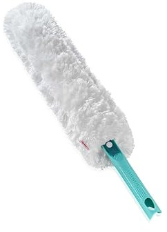 Leifheit SUPERDUSTER XL, piumino sostenibile con tessuto in microfibra, lavabile ed estensibile grazie al sistema Leifheit Click, lava non buttare