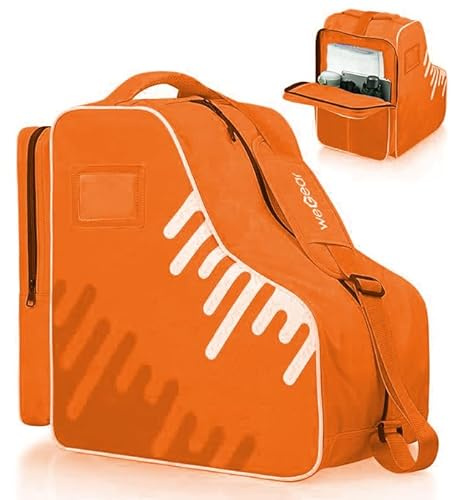 CELLGEAR Skate Bag Adults Roller Skates Bag,Large Capacity Ice Skates Carry Bag with Adjustable Shoulder Strap Nylon Inline Skate Bags for Girls Boys Women Men