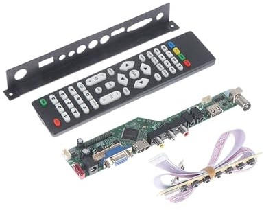 1Set TV Motherboard T.SK105A.03 Universal LCD TV Controller Driver Board PC/VGA/USB Interface Replace T.V53.03，Accessori TV(B)