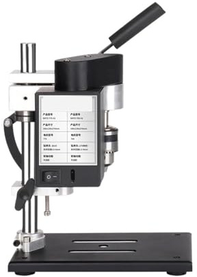 YQVEOT Trapano a Colonna Mini Trapano A Colonna Piccolo Trapano Elettrico con Regolazione A velocità CC Trapano da Banco da Banco Supporto for Trapano Elettrico di Precisione(Set Meal 2)