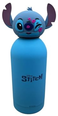 Seven Bouteille isotherme LILO & STITCH pour enfants, 350 ml, acier inoxydable bpa free, couvercle moulé, maintien température : chaud 12h/froid 24h, produit officiel, idée cadeau