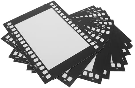 SHINEOFI Lot de 10 Cadres Photo Vintage en Carton Effet Pellicule 7 Pouces pour Collage Mural Créatif Décoration Rétro Rustique Cadres Photo à L’Ancienne pour Maison et Galerie