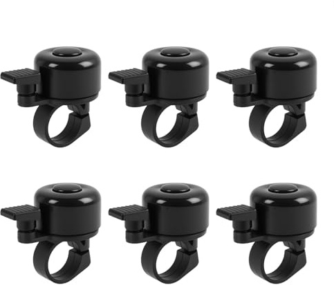6PCS Fahrradklingel Mini Fahrrad, Fahrradklingel Laut mit Klarer Klang, Mini Fahrrad Klingel für MTB, Rennrad, Kinder und Erwachsene, Fahrradtypen Geeignet
