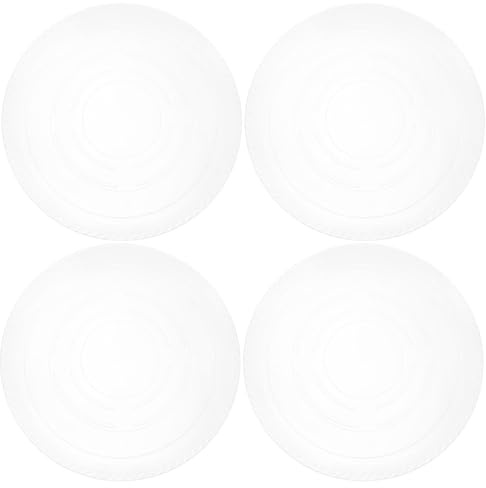Ciieeo Lot de 4 Soucoupes pour Plantes en Pot Transparentes en Plastique 40 Cm Bac de Drainage, Assiettes D'arrosage Résistantes pour Jardin Intérieur et Extérieur, Plateau de Plantation