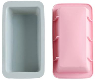 MAGICLULU Molde Rectangular de Silicona Molde para Pan y Pastel 2piezas para Hornear Fácil de Usar y Multiusos, Adecuado para DIY y Repostería