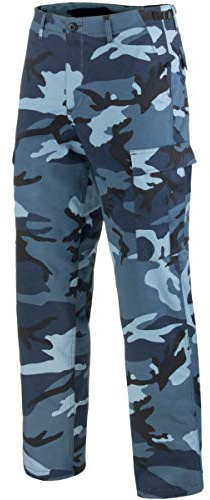 Pantalón militar de Mil-Tec, uniforme de batalla de EE.UU, pantalón de caza, camuflaje, para pescar, de ocio, tallas:XS-7 XL, Hombre, color Skyblue, tamaño XL