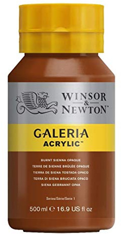Winsor & Newton Galería - Pintura Acrílica , 500 ml, Marrón (Raw Sienna Opaque)