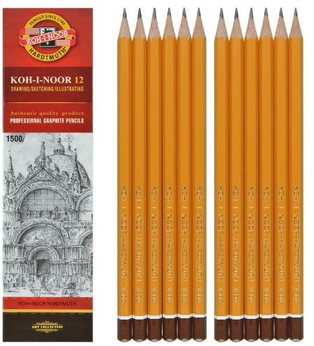 KOH-I-NOOR Bleistifte Härte HB Graphitstifte Set 12 Stück