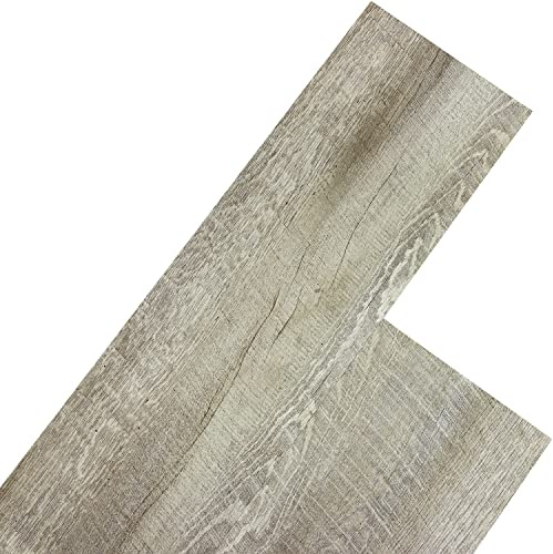 STILISTA Vinyl Laminat Dielen, 15 Dekors Wählbar, 5,07 oder 20 m², Rutschfest, Wasserfest, Schwer Entflammbar - 20 m² Eiche Rustikal
