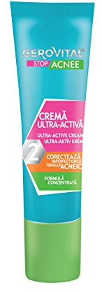 Gerovital Stop Acne Ultra-Active Anti-Blemish Cream with Salicylic Acid – Targets Spots, Reduces Redness & Excess Oil, 15 ml