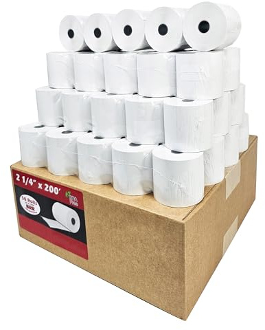 BuyRegisterRolls 2 1/4 x 200 Thermal Paper Rolls [Pack of 50 Rolls - 48 GSM] Citizen POS register printer : CBM 262, CBM 291 - POS/Cash Register Thermal Paper Rolls 2 1/4 x 200'