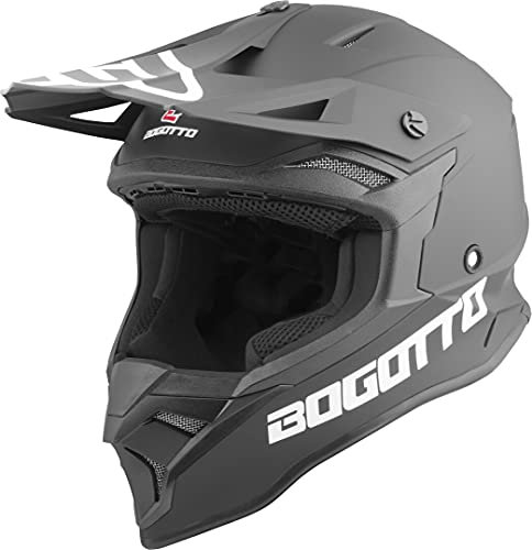 Bogotto V337 Solid Motocross Helm, schwarz matt, XL