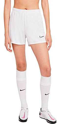 Nike Damen Dri-fit Academy Shorts, White/Black/Black/Black, L EU