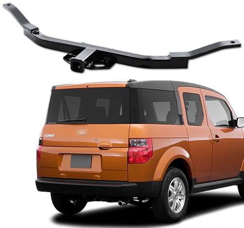 TLAPS 7422445981936 Compatible with 2003-2011 Honda Element Class 1 I Black 1.25 Receiver Trailer Hitch