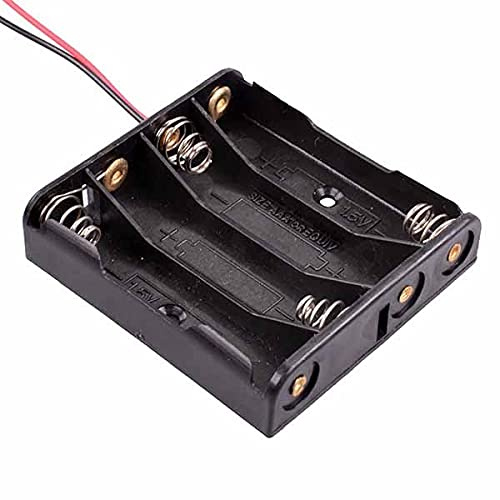 Lot de 4 supports de piles AAA 150 mm pour circuits électriques et bricolage Triple A