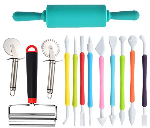 Langqun Clay and Dough Tools for Kids, Play Dough Accessories Toys Kit,Ages 3 & Up