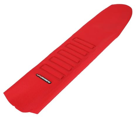 JFG RACING Funda universal para asiento de moto de cross, superficie de partículas, para CRF CR XR 50 cc - 250 cc RM KX KLX YZ TTR PW SSR Apollo SDG Dirt Pit Bike, color rojo