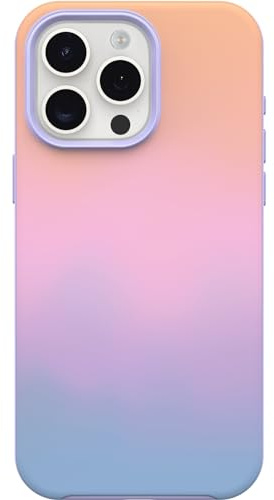 OtterBox iPhone 15 Pro MAX (Only) Symmetry Series Case - SOFT SUNSET (Purple), snaps to MagSafe, ultra-sleek, raised edges protect camera & screen