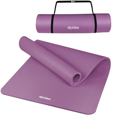 ALPIDEX Yogamatte Extra Dick 1,5 cm Gymnastikmatte 3 Größen E-Book rutschfest Phthalatfrei Fitness Matte Turnen Pilates Sport Physio HIIT Yoga Trainingsmatte Isomatte, Pink, 190 x 100 x 1.5 cm