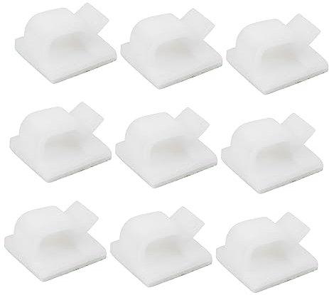 Gadpiparty 50pièces Boucle De Fixation De Câble Serre-câbles Auto-adhésif Organiseur De Câbles Clips De Gestion Lot