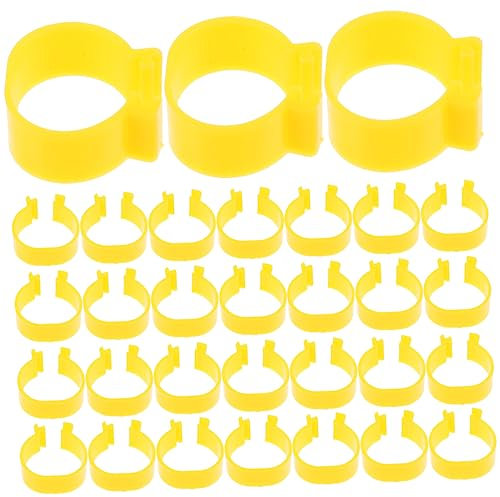 FOMIYES 3sets Poultry Identification Rings Numbered Chicken Leg Bands for Easy Distinguishing 100pcs*3