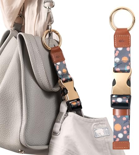 Sangle de transport de voyage avec crochets à anneaux, boucle, sangle de bagage ajoutée, support de sac réglable, clip de voyage pour sacs à main, Mori Girl, 9.25 inch/235mm