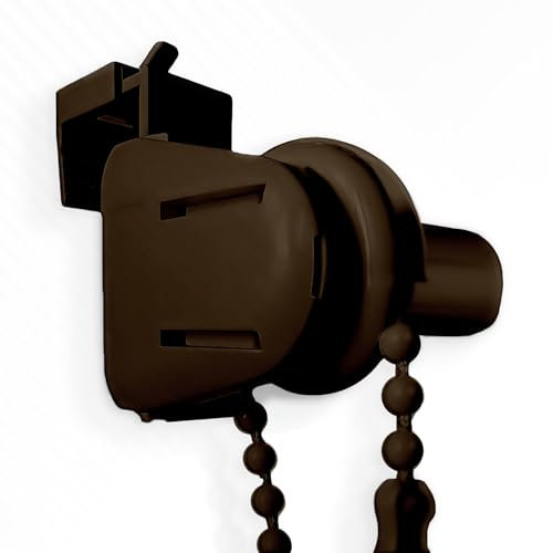 Rettika Montage Set für Rollo 17 mm, Braun, Klemmfix ohne Bohren für Verdunklrollo, Sichtschutz Rollo, Thermo Rollo, Klemmträger für jalousien, Ersatzteile