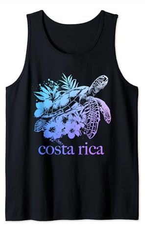 Souvenir zum Tauchen mit Meeresschildkröten aus Costa Rica Tank Top
