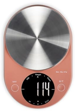 Balance de cuisine électronique - LIVOO - DOM493T - Max. 5 kg - 4 unités de mesure - Touches sensitives - Ecran LCD rétroécl