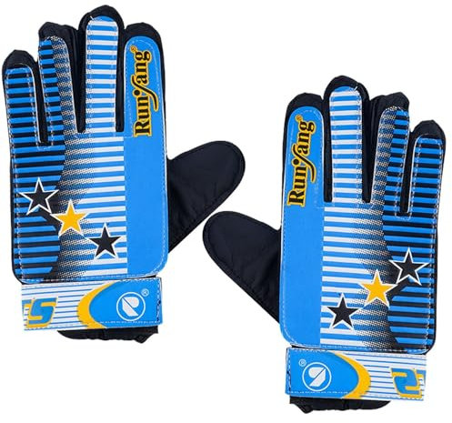 Gkumgwo Torwarthandschuhe für Kinder | Starker Grip Handgelenkschutz Fußball-Torwarthandschuhe,Bequeme, atmungsaktive und elastische Fußball-Torwarthandschuhe für Kinder und Jugendliche