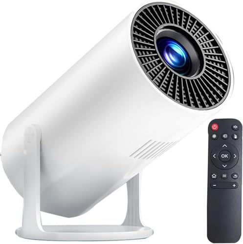 Mini Projector with Wifi and Bluetooth With Android,Smart Protable 4k, Auto Horizontal Correction, 180° rotation,Outdoor Projector for Phone/TV Stick/Laptop