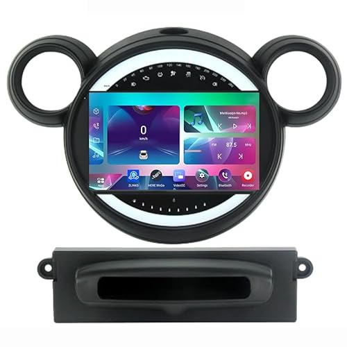 para Mini Cooper R56 R60 2007-2014,Autorradio Android 11 de 9 Pulgadas con Navegación GPS,Bluetooth,Wi-Fi,4G,Bluetooth,Mirror Link,Radio Integrada Reproductor Vídeo,Conectar y Usar,T4