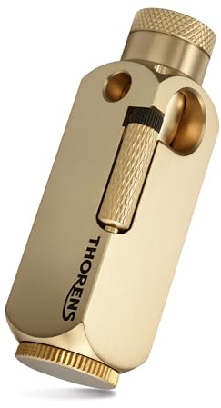 Accendino portatile in ottone vintage New Thorens – Accendino a cherosene a fiamma aperta – Ricaricabile – Ottimo regalo di compleanno per papà