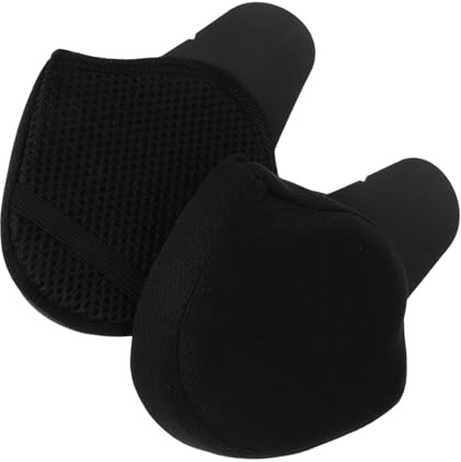 Vaguelly Cache-Oreilles Coupe-Vent Amovibles en Tissu Doux pour Casque Moto, Protections Auditives Universelles Homme Hiver, Doublure Chaude Ergonomique pour Cyclisme et Conduite