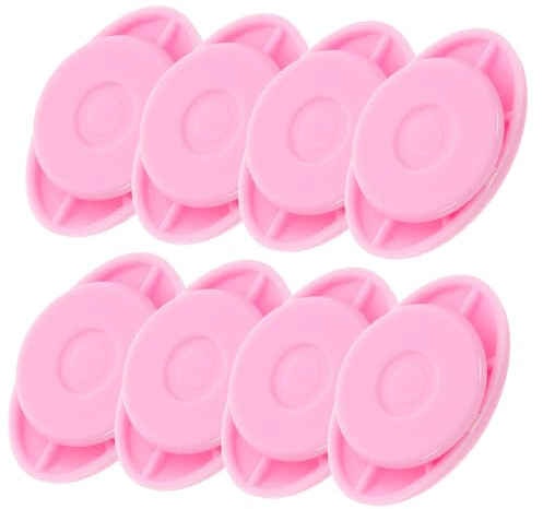 POPETPOP 8 Clips Reutilizables para Dorsales de Maratón Magnéticos y Ligeros en Plástico Rosa para Correr y Ciclismo