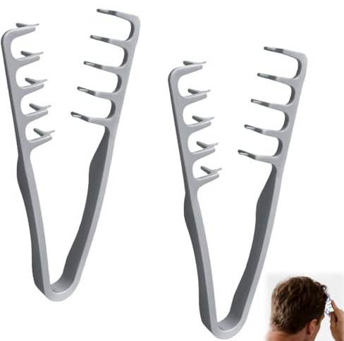 Peigne Texturé, Peigne de Coiffage Texturé avec Dents Larges Brosse À Cheveux Bouclés Outil De Volumes De Racines Pour Les Cheveux Bouclés Multi Usages Franges Texturées Dents Pour Femmes Hommes