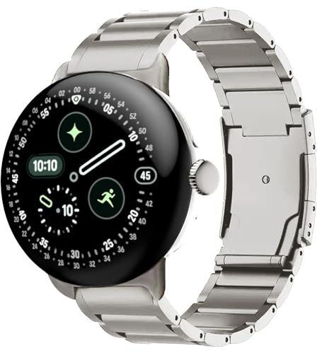 YINIXIN Titan-Metallarmband für Google Pixel Watch 4 3 45mm, 4/3/2/1 41mm