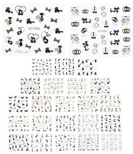 Adesivi per Unghie 3D 16 Pezzi Sticker Simpatici Animali | Manicure Fai da Te, Uso in Salone o Casa, Finitura Autoadesiva, Stile Adorabile