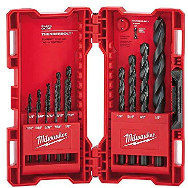 Milwaukee 48 – 89 – 2800 14 piezas Thunderbolt negro óxido de juego de brocas