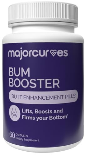Major Curves Bum Booster Pills – Butt Enhancement for Women, Booty Growth Capsules for Bigger Bum, Curvier Hips and Glutes, Natural Brazilian Butt Lift Alternative with Fenugreek and Wild Yam
