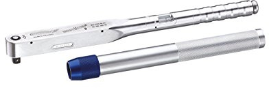 GEDORE Aluminium Drehmomentschlüssel DREMOMETER 1/2 25-120 Nm mit ALU-Verlängerungsrohr ±3% Genauigkeit mit Zertifikat Made in Germany