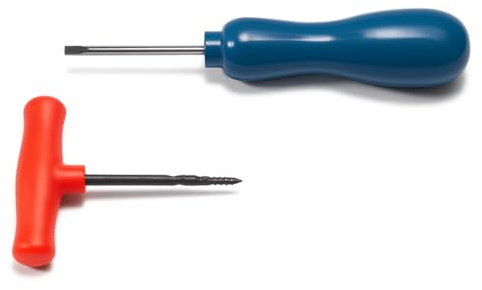 Wedge Bradawl & Gimlet Set | Includes 5.5 Blue Bradawl 3.13 Red Gimlet | Ergonomic Plastic Handles | Perfect Set For Professinal Woodworking, Carpentry and DIY Projects