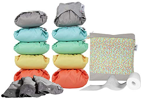 Close 347100 - Close Pop-In Pack De 10 V2, Pañales Bambú, New Pastel, 500 g