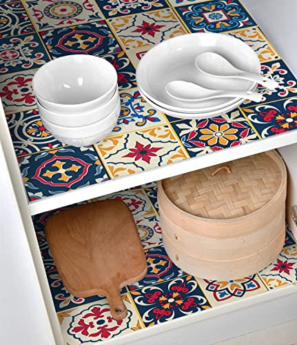 CiCiwind Contact Paper Cute Peel and Stick Wallpaper Adhesive Shelf and Drawer Liner for Countertops Shelves Drawer Shelf Paper Decor Kitchen Bookshelves 17.7x118 Removable Waterproof Easy to Clean